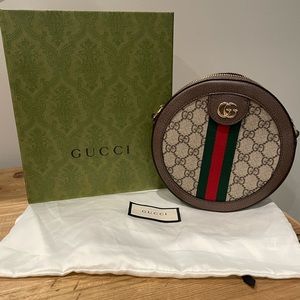 Authentic Gucci Ophidia GG mini round bag
